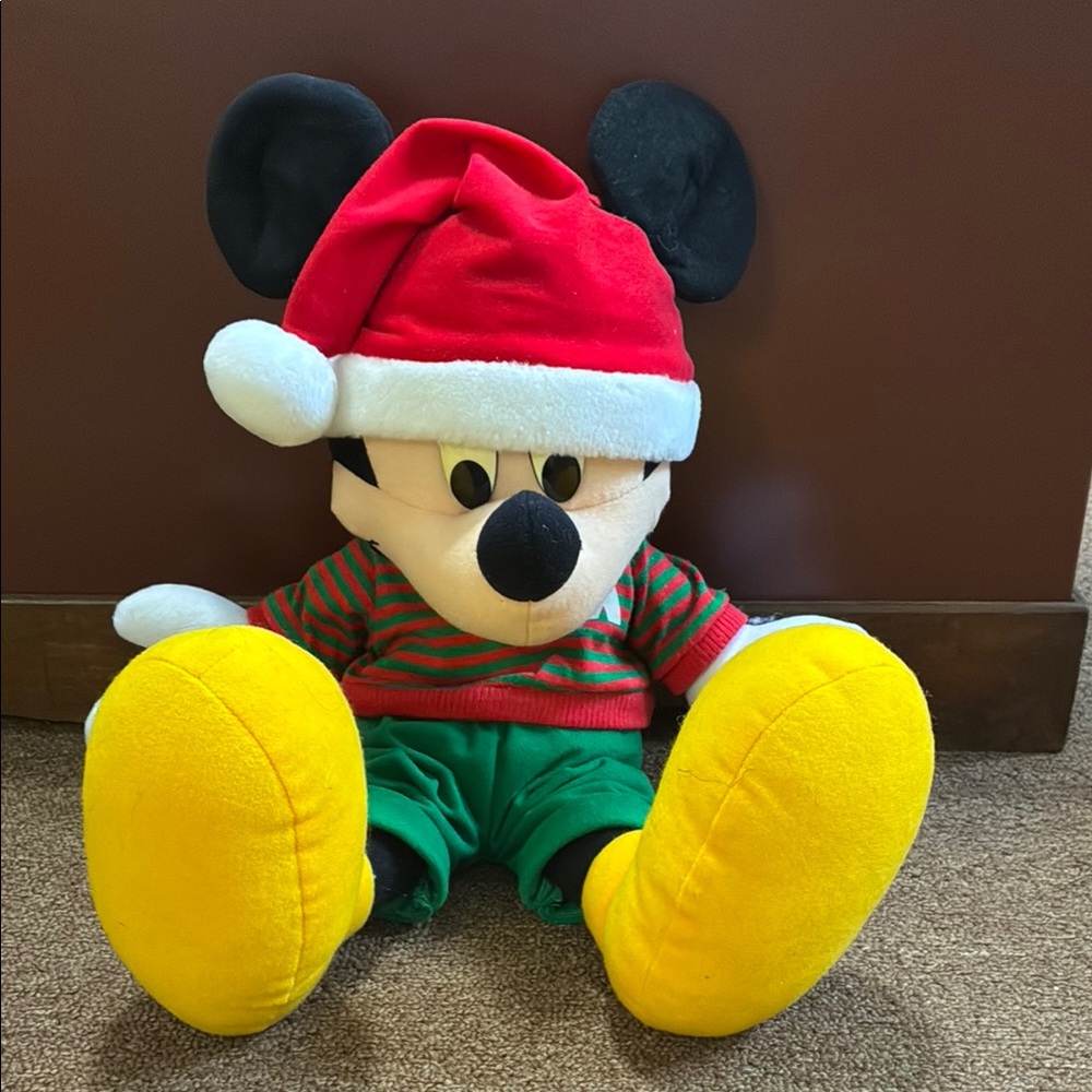 90s Mickey Mouse Christmas Plush